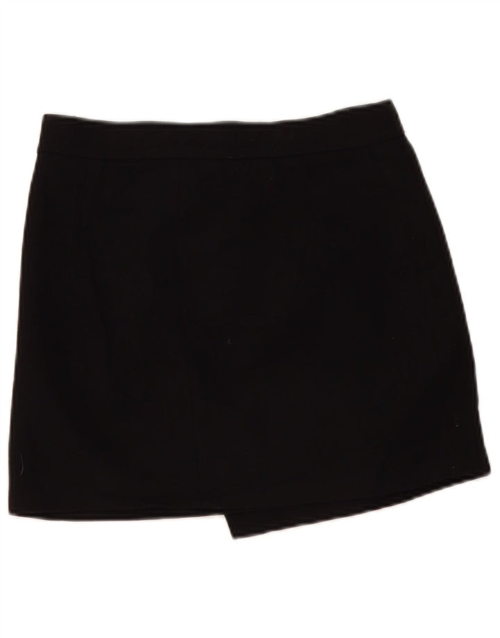 Zara Femme Jupe Portefeuille Asymétrique Small W27 Noir