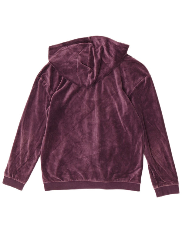 Puma Sweat à capuche zippé en velours pour fille 13-14 ans Violet Coton