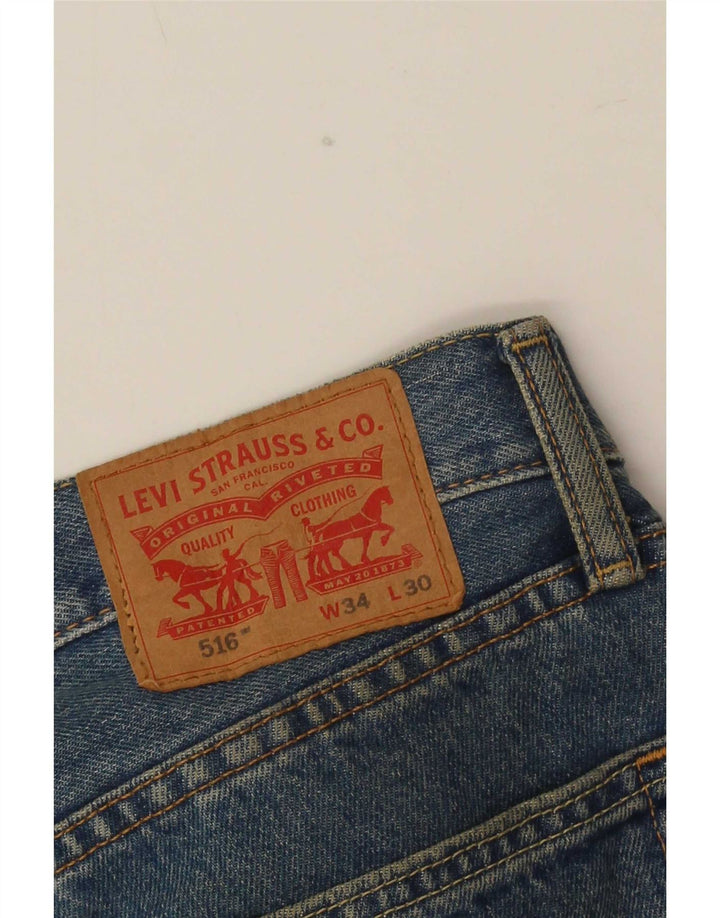 Levi's Jean Droit 516 Homme Bleu W34 L30
