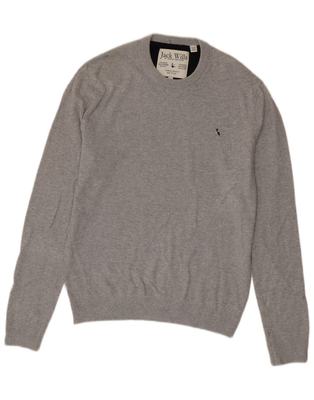 Jack Wills Pull Col Rond Homme Gris Moyen