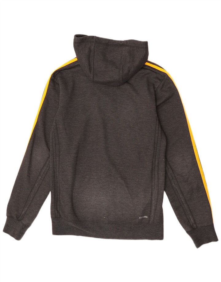 Adidas Pull à capuche zippé Climalite pour homme Petit gris Polyester
