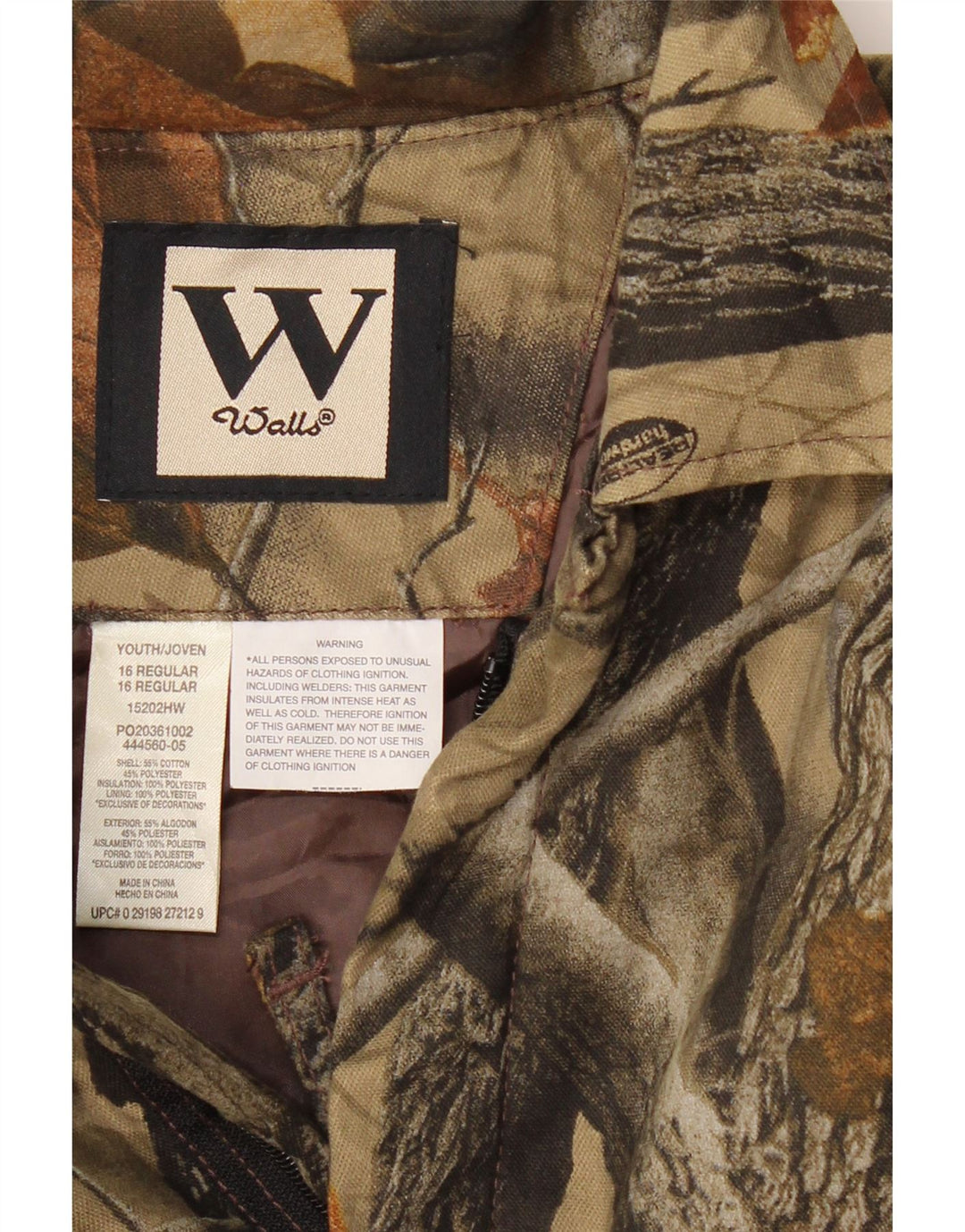 VINTAGE Combinaison Manches Longues Garçon 15-16 ans Kaki Floral Coton