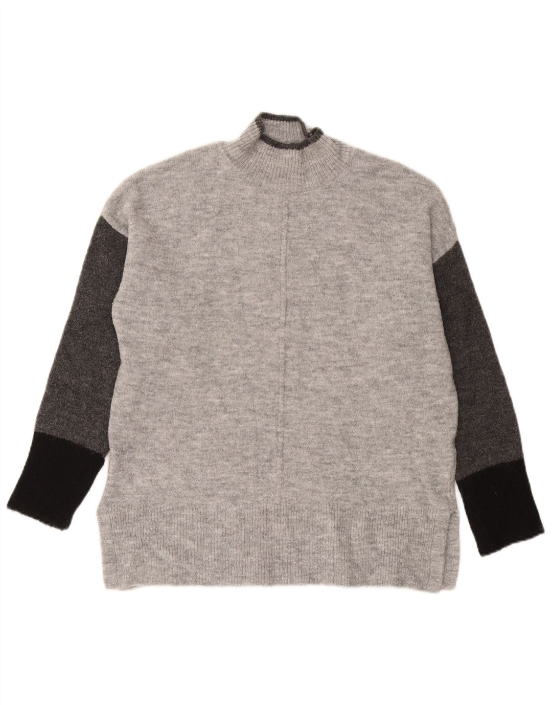 Marks & Spencer Pull col roulé pour femme Gris moyen UK 14
