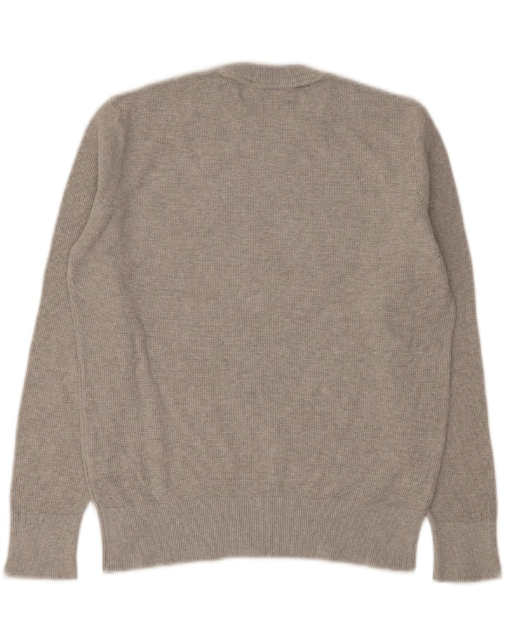 Zara Pull à col rond pour homme Petit gris Coton