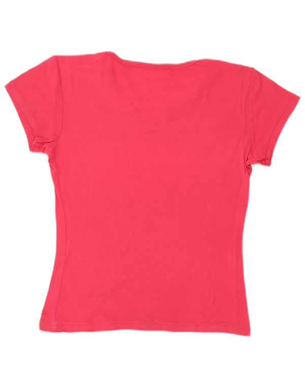 Champion T-Shirt Femme Top UK 18 XL Rose Colourblock