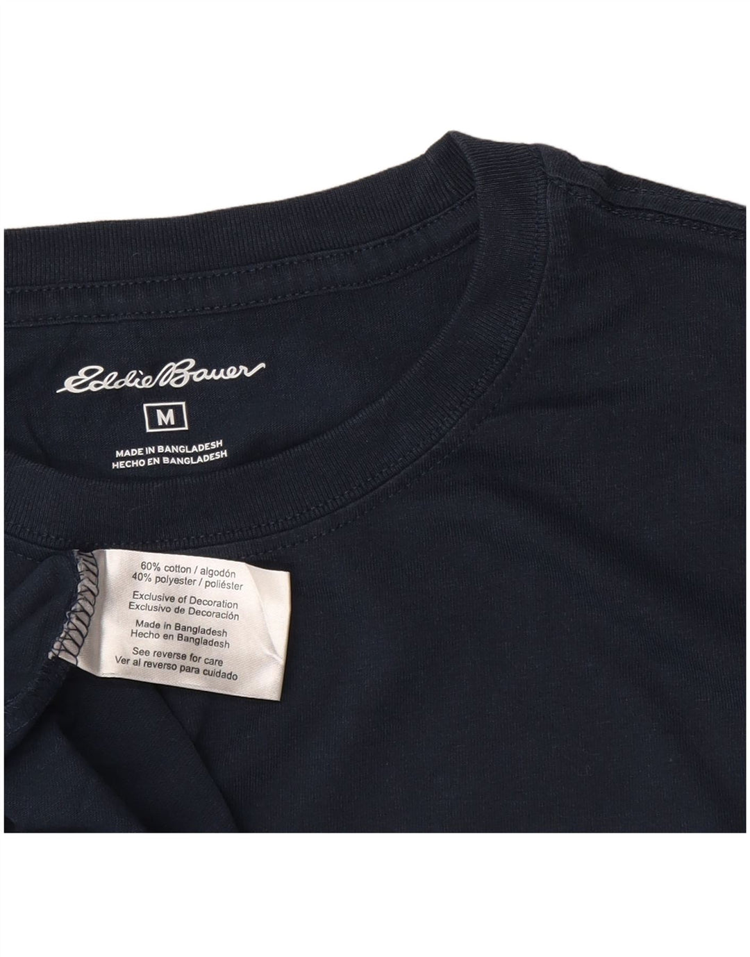 Eddie Bauer T-shirt graphique pour homme en coton bleu marine moyen