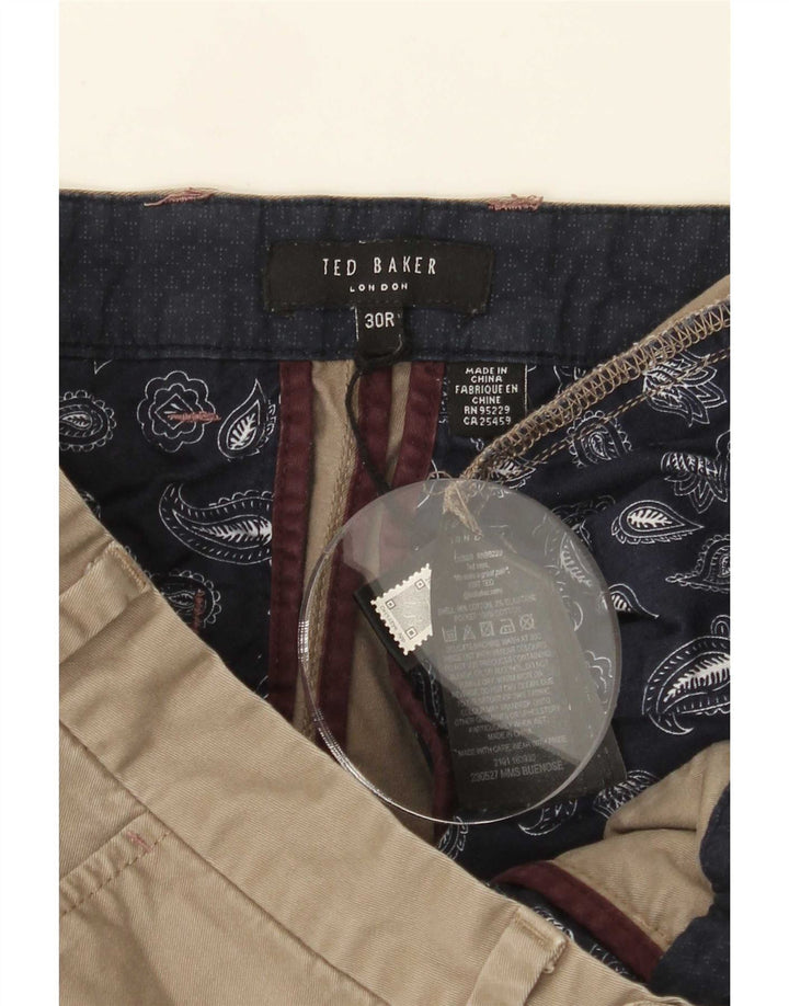 Ted Baker Short Chino Homme W30 Coton Kaki Moyen