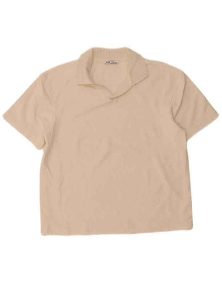 Polo Homme Zara Petit Blanc Cassé