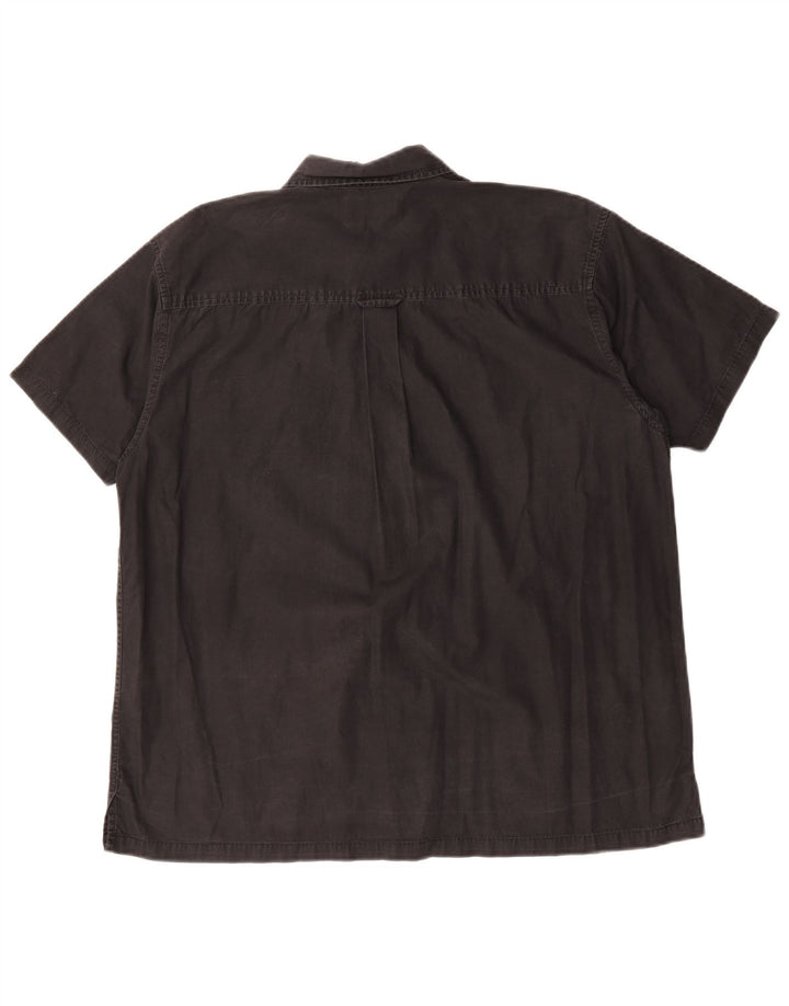 Lee Chemise à manches courtes pour hommes, grand coton noir