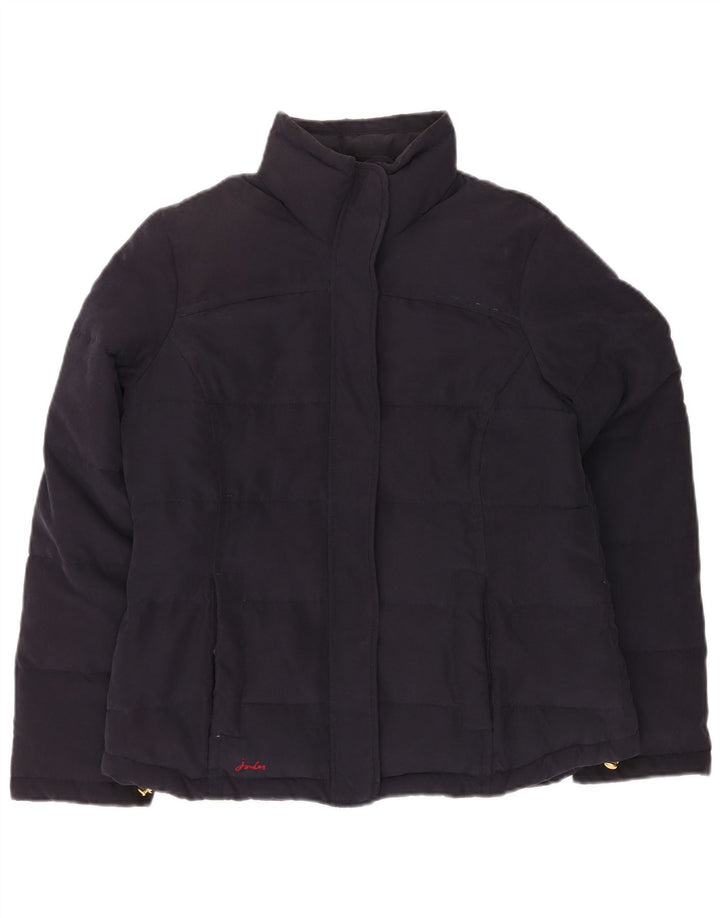 JOULES Veste matelassée pour femme UK 14 Large Bleu Marine Polyester
