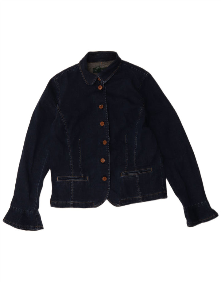 Ralph Lauren Veste en jean pour femme US 14 XL Bleu marine en coton