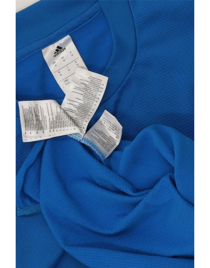 Adidas Homme Climawarm Top Manches Longues Bleu Moyen Polyester