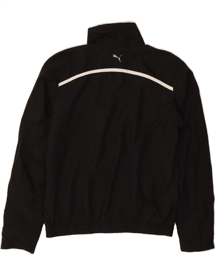 PUMA Womens Pullover Tracksuit Top UK 10 Small Black Polyester Vintage Puma and Second-Hand Puma from Messina Hembry 