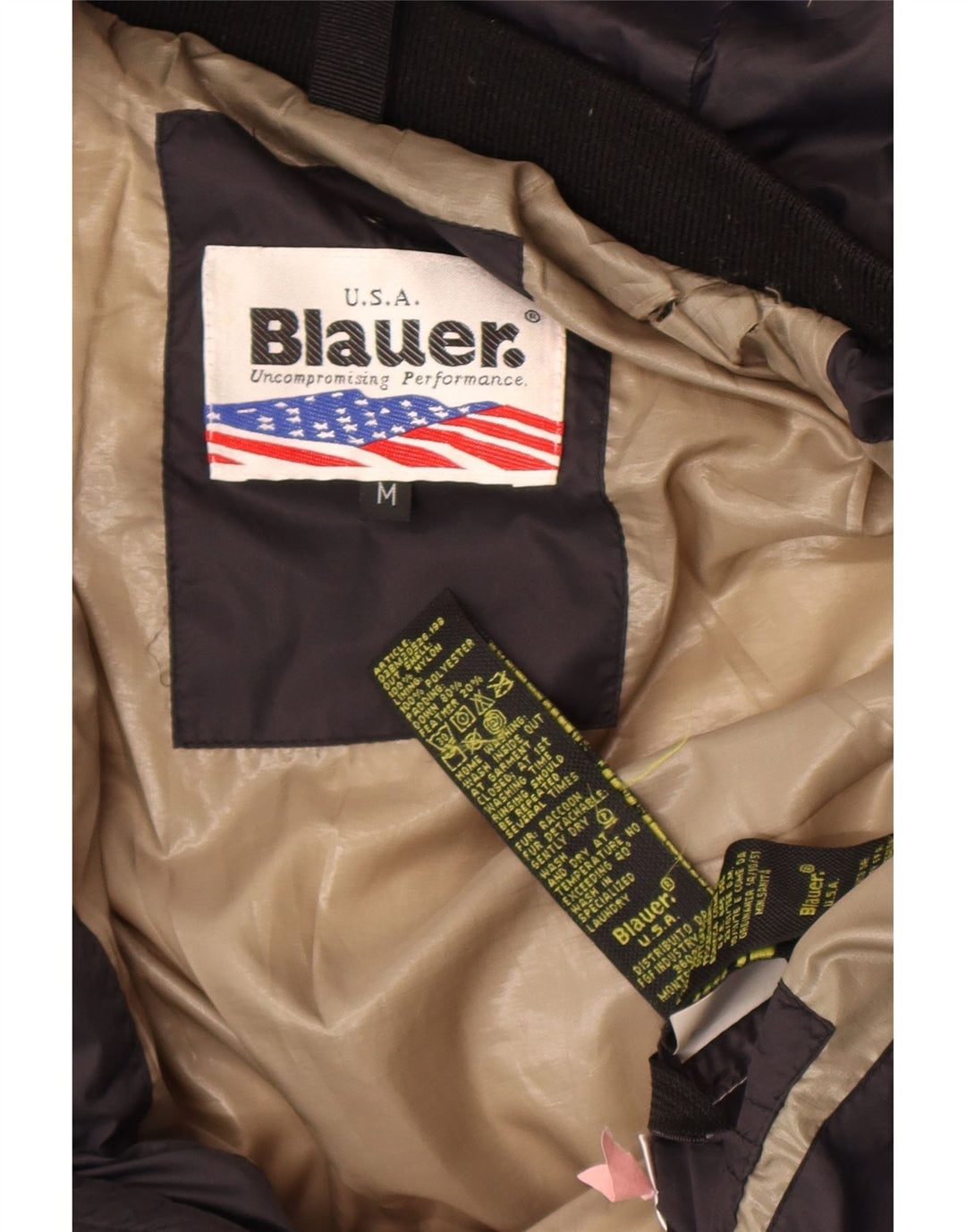 Blauer Veste matelassée à capuche pour homme UK 38 Medium Black Nylon