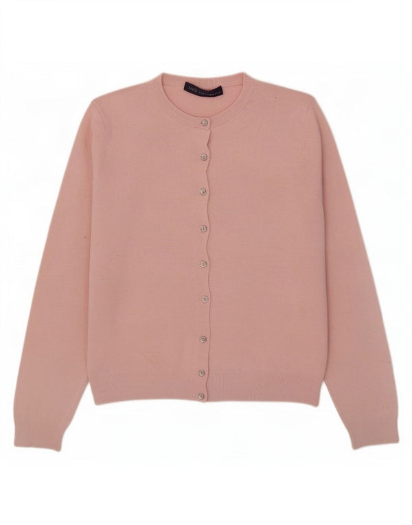 Marks & Spencer Pull cardigan court pour femme UK 14 Grande viscose rose
