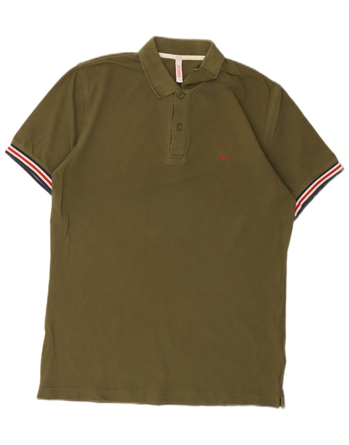 Sun68 Polo Homme Petit Kaki Coton