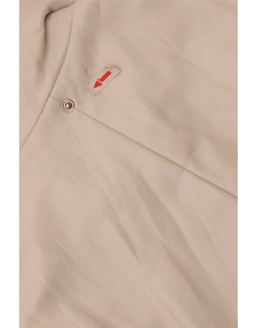 veste en cuir femme vintage IT 44 Medium White