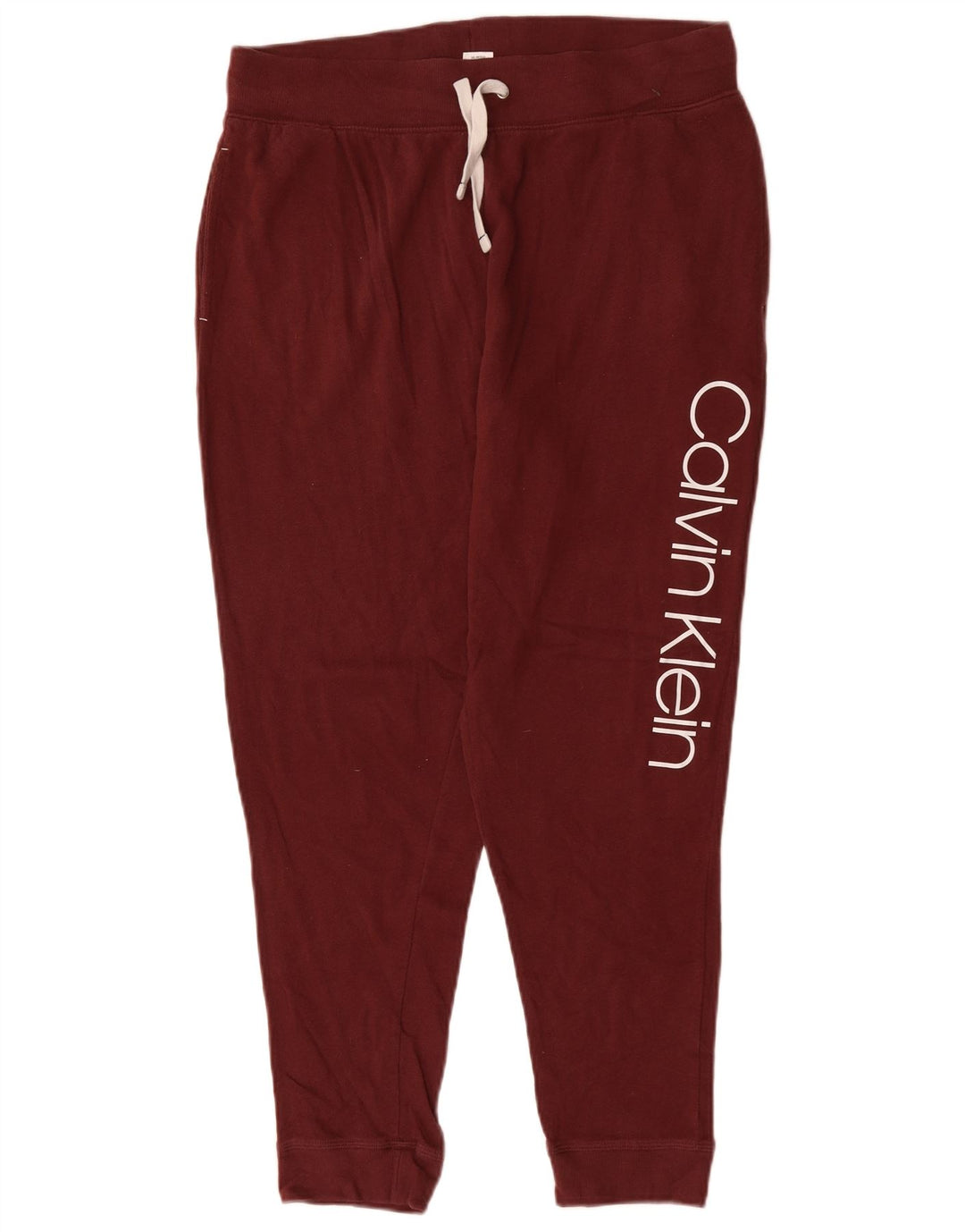 CALVIN KLEIN Pantalon de Survêtement Graphique Homme Joggers Large Bordeaux