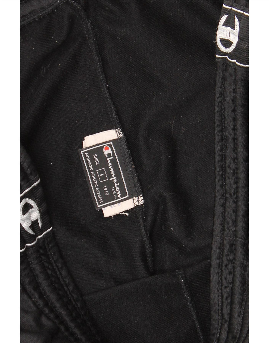 Champion Pantalon de Survêtement Graphique Homme Large Noir Polyester