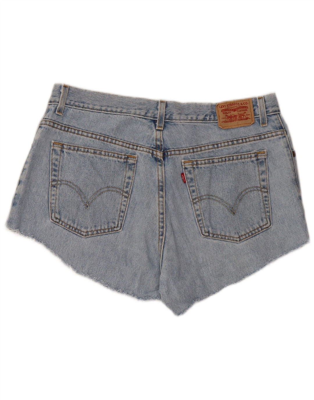 LEVI'S Short en jean taille haute 550 coupe décontractée pour femme US 16 2XL W34 Bleu