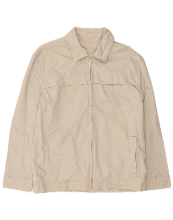 Kappa Veste Bomber Homme UK 40 Grand Coton Beige