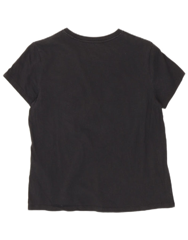 Levi's T-Shirt Graphique Femme UK 10 Petit Noir Animal Print Coton