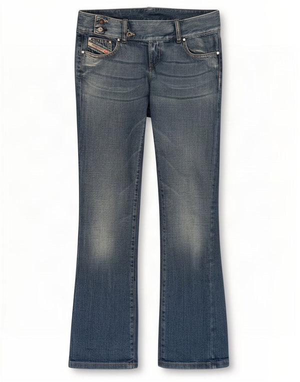 Jean Bootcut Femme Diesel W29 L33 Bleu Coton