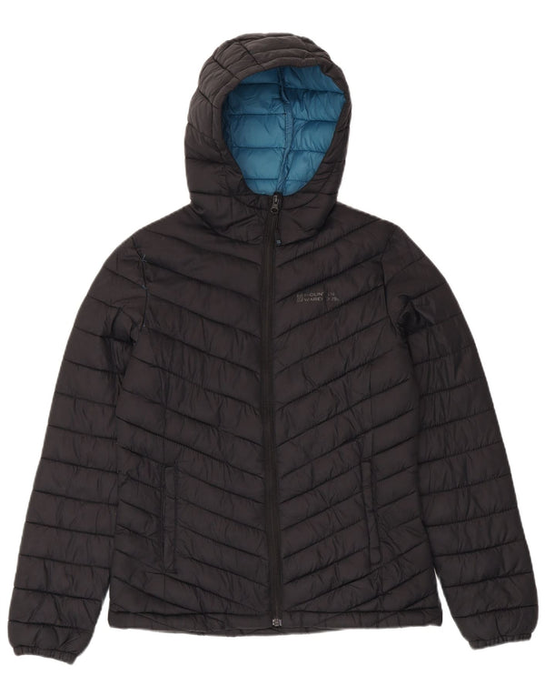 Mountain Warehouse Veste rembourrée à capuche pour femme UK 8 Small Noir Nylon