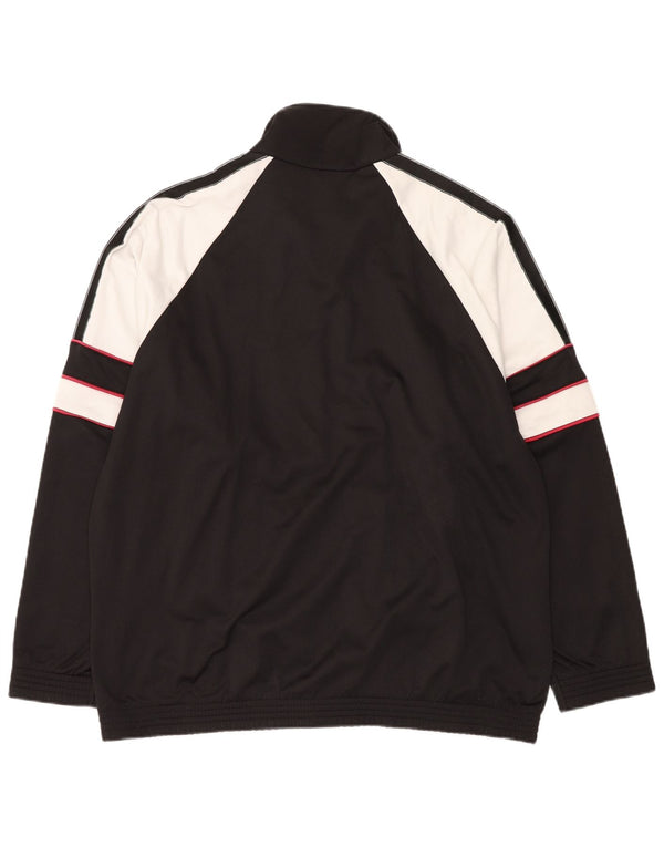 ASICS Veste de survêtement graphique pour hommes IT 56 XL Noir Colourblock