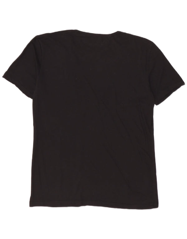 ZARA Mens Easy Fit T-Shirt Top Grand Noir