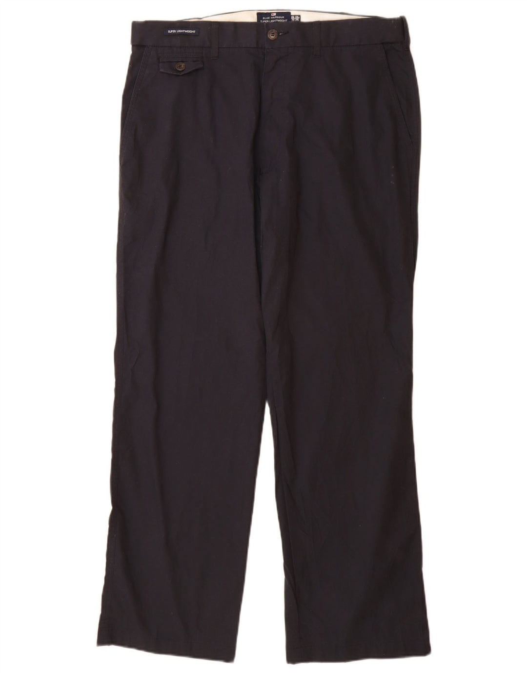 MARKS & SPENCER Pantalon Chino Blue Harbor Homme W34 L29 Bleu Marine