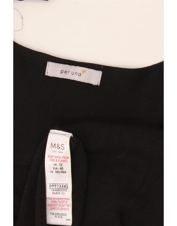 Marks & Spencer Haut Cardigan Per Una Femme UK 12 Viscose Noir Moyen