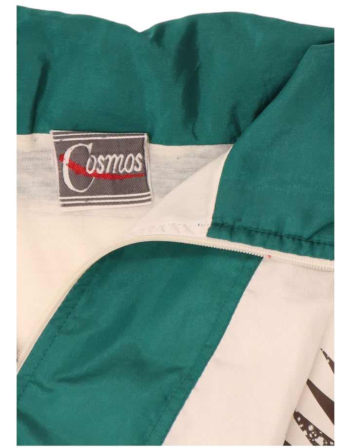 COSMOS Veste de survêtement pour homme UK 16 Large Blanc Colorblock