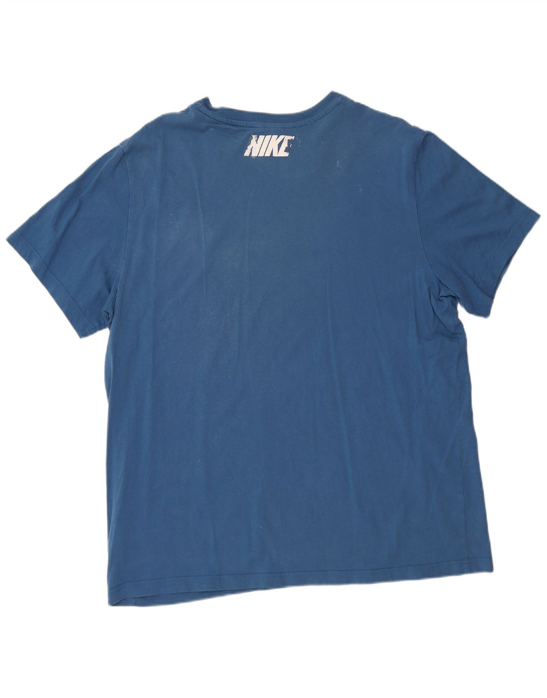 NIKE T-Shirt Graphique Homme Top XL Bleu Coton