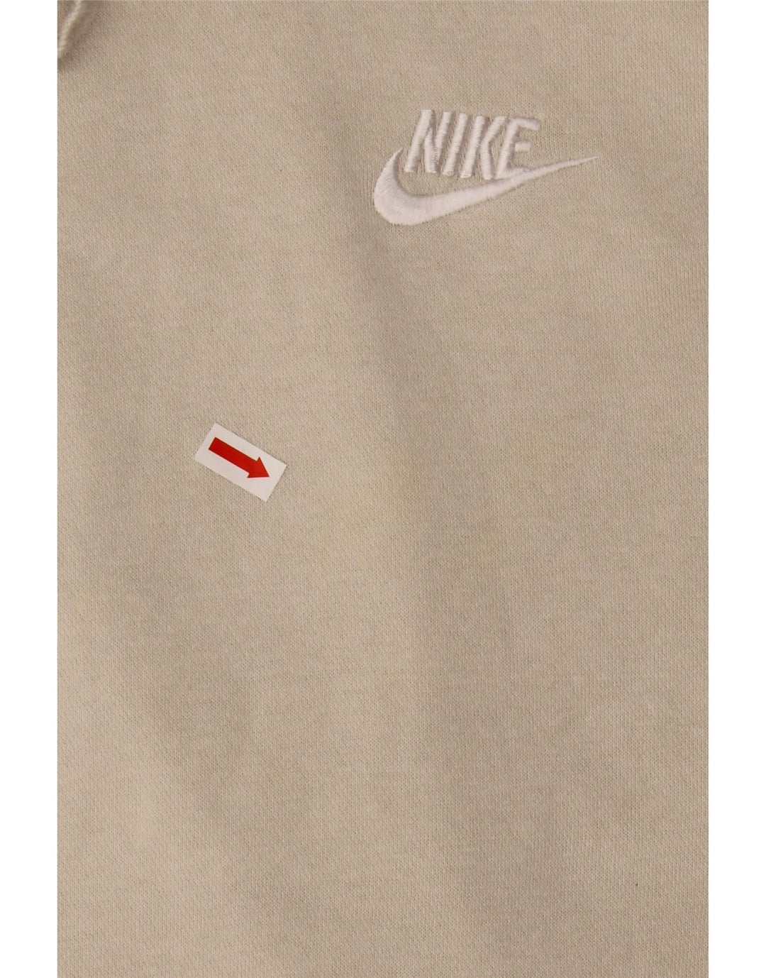 Nike Pull à capuche pour homme Petit coton beige