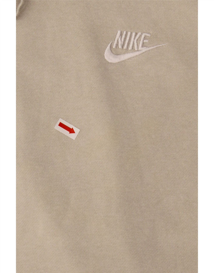 Nike Pull à capuche pour homme Petit coton beige
