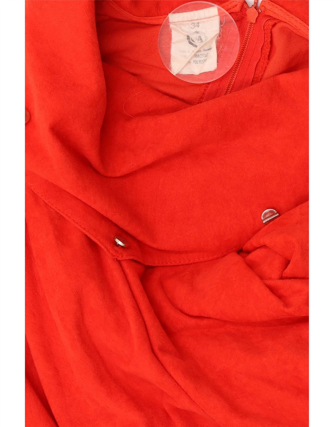 C & A Robe trapèze pour femme EU 34 XS Acétate rouge