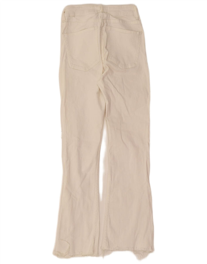 Zara Jean évasé pour femme EU 32 2XS W22 L26 Blanc