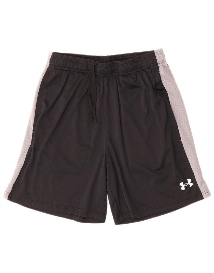Under Armour Short de Sport Homme Noir Moyen Polyester Colorblock