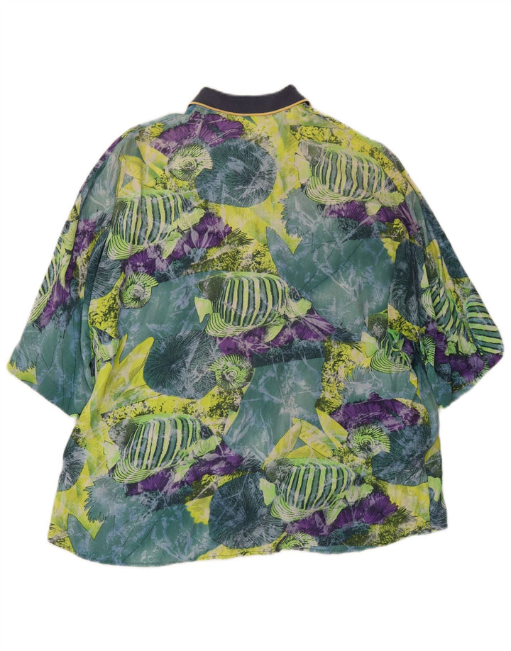 CARREL Chemise à Manches Courtes à Motif Abstrait Homme Petit Multicolore