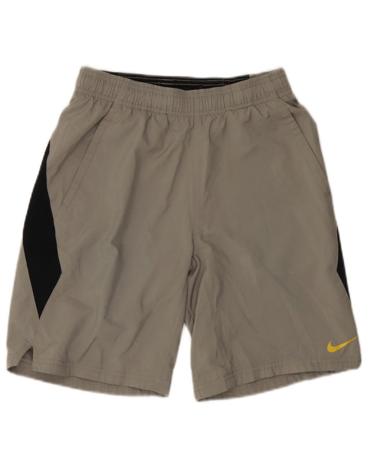 NIKE Short de sport garçon 10-11 ans Gris moyen Colourblock Sports