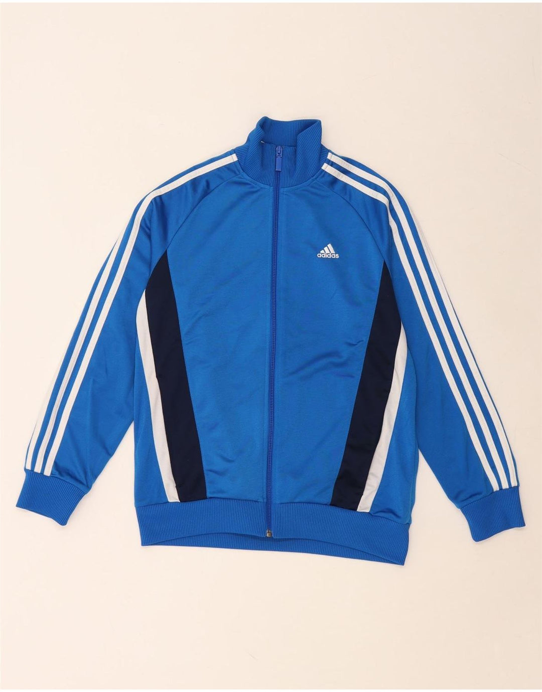 ADIDAS Veste de survêtement pour garçon 13-14 ans Bleu Colorblock Polyester