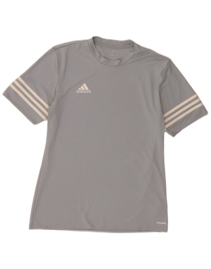 ADIDAS T-Shirt Climalite Homme Gris Moyen Polyester