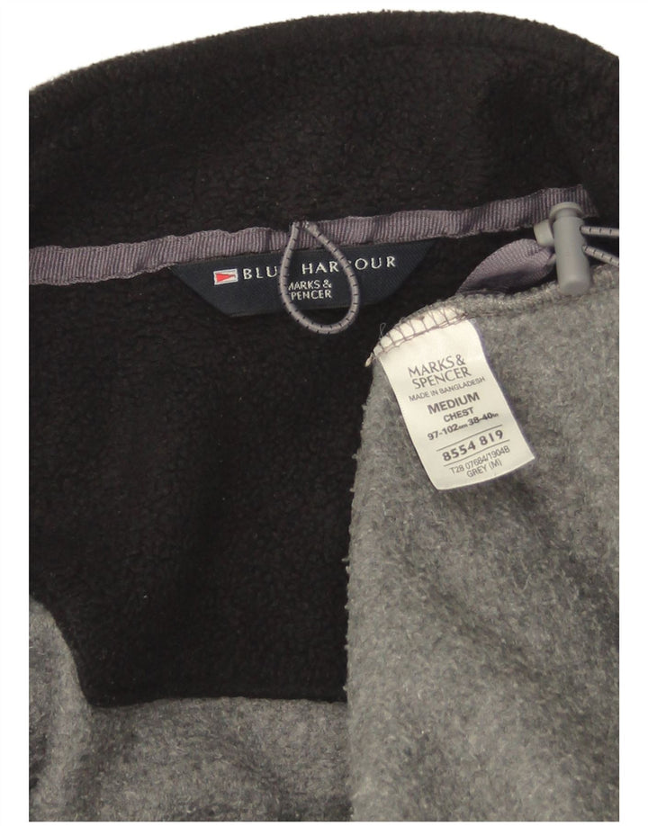 Marks & Spencer Veste polaire Blue Harbour pour homme UK 38 Gris moyen Polyester