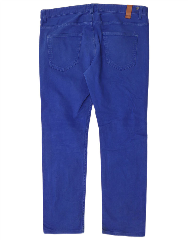 Hugo Boss Jean Slim W36 L32 Bleu Coton Homme