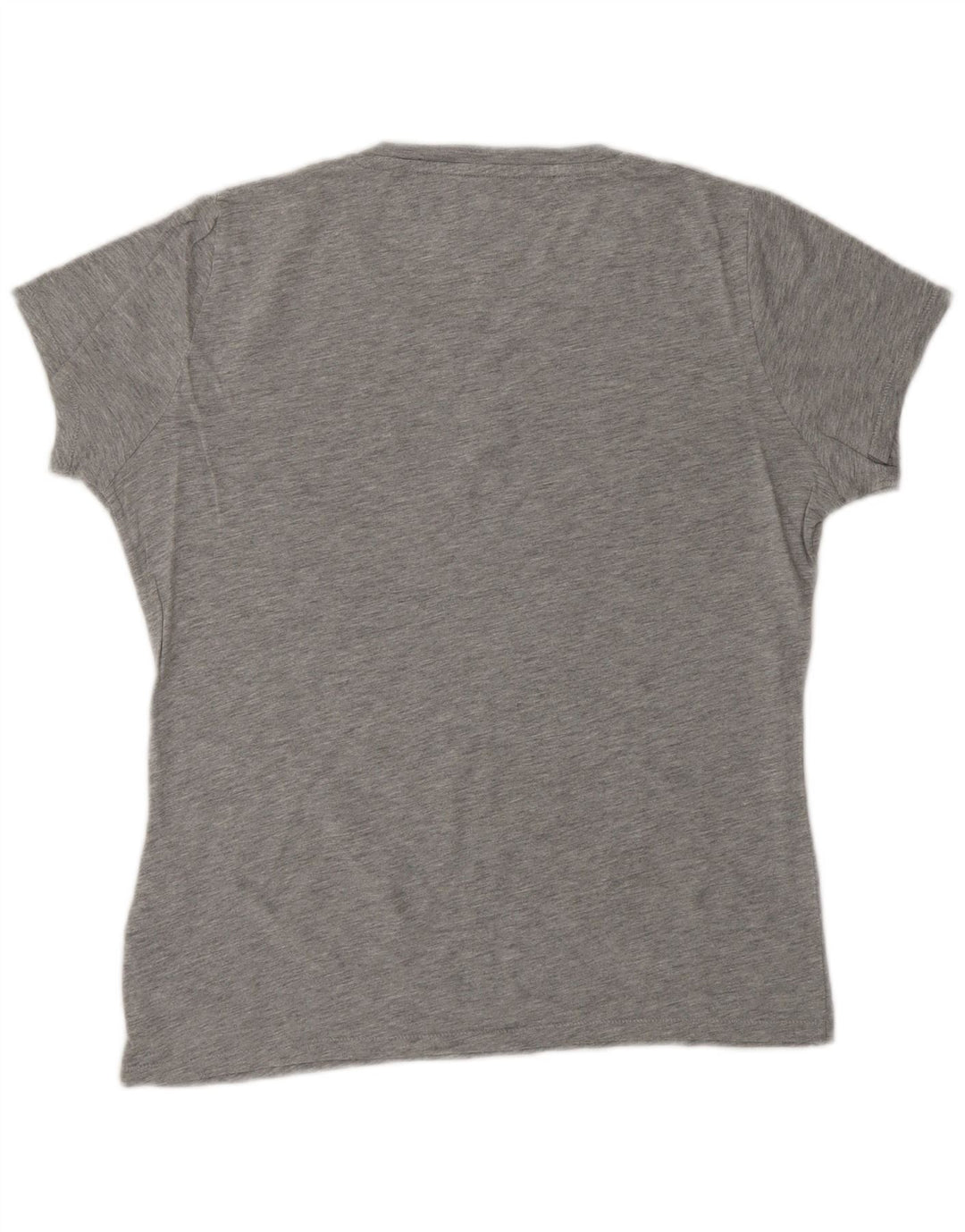 TOMMY HILFIGER T-shirt graphique surdimensionné pour femme UK 10 Small Gris