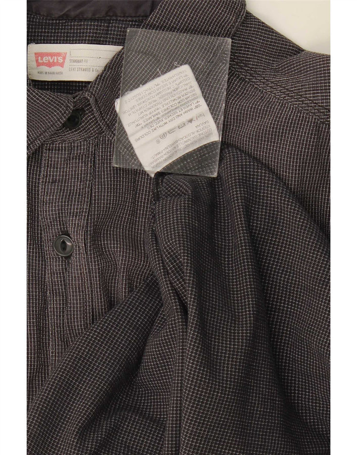 Levi's Chemise Coupe Standard Homme Gris Moyen Carreaux Coton