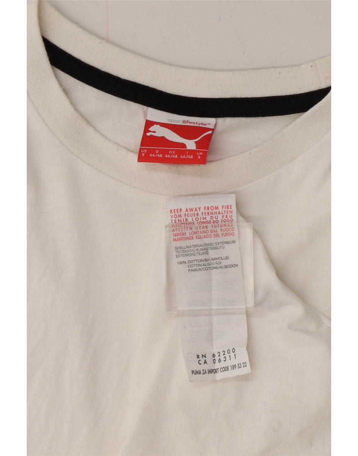Puma T-Shirt Homme Blanc Petit Coton