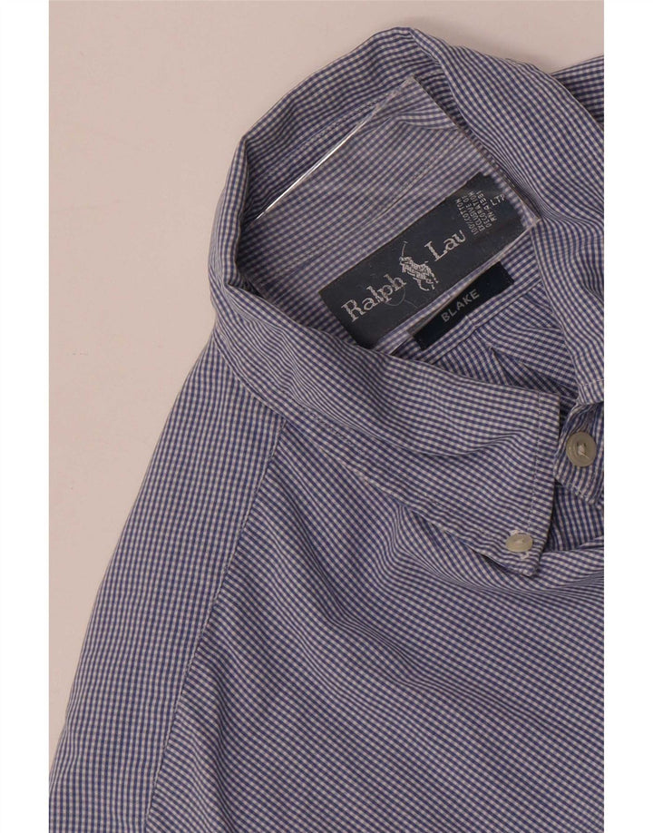 Ralph Lauren Chemise Blake Homme Bleu Marine Moyen en Coton Vichy