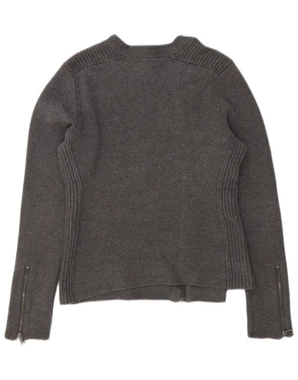 Gap Cardigan Femme Pull UK 14 Gris Moyen